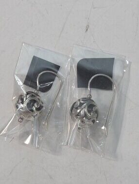silpada scroll open work sterling silver 925 ball dangle pierced earrings new